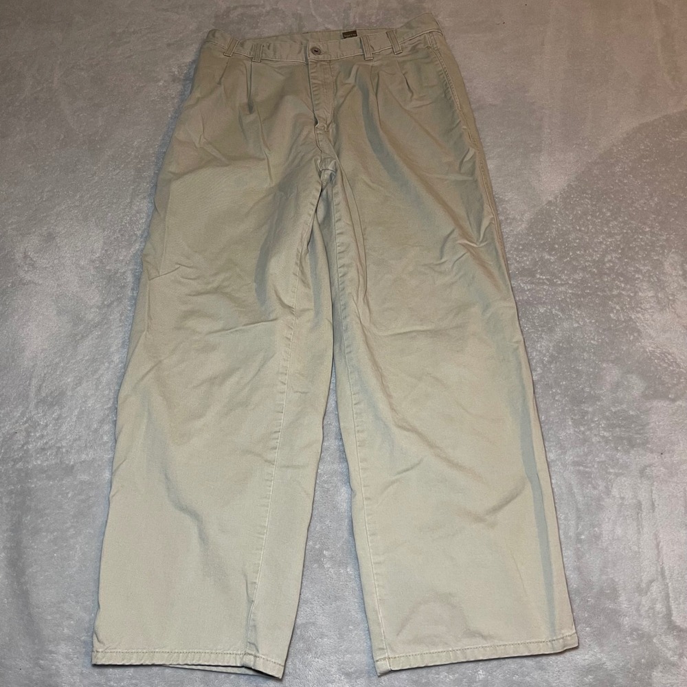 Vintage Calvin Klein Khakis Pants Mens 34x30 Beige Stephens Pant Enzyme Wash USA